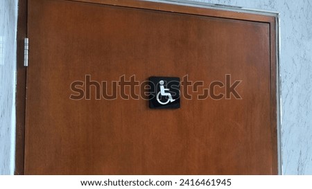 Accessible Entrance: Symbol of Disability-Friendly Room or Door