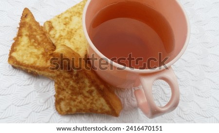 this is a picture of bread and tea