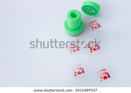 Children's praise stamp illustration,
Red Child Friendly Rubber Stamp Seal Vector