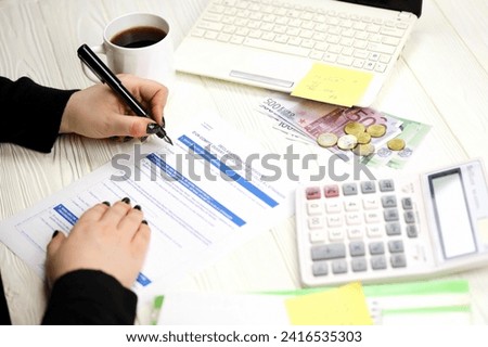 Accountant fill french tax form 3916 Declaration by resident of account opened, held used or closed abroad in end of tax period. Taxation and paperwork routine in France