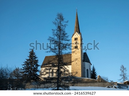 Scuol in. Winter, Alps, Swiss Royalty-Free Stock Photo #2416539627