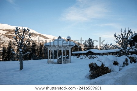 Scuol in. Winter, Alps, Swiss Royalty-Free Stock Photo #2416539631