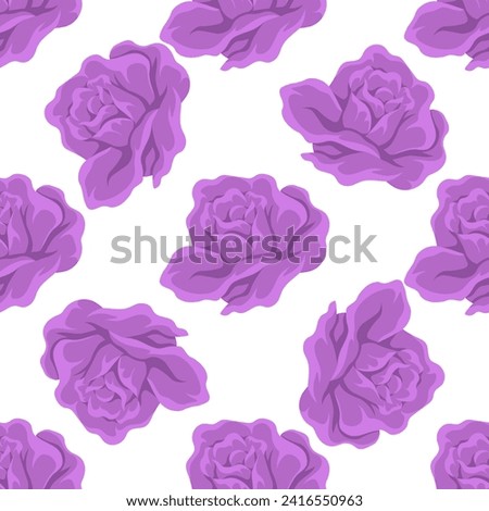 Flower pattern vector illustration. The blossoming flowers symbolized arrival springtime The bloomy landscape was feast for eyes The repetitive pattern on dress created sense movement The continuous Royalty-Free Stock Photo #2416550963
