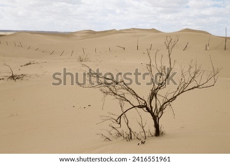Tuyesu dunes landscape, Senek, Mangystau region, Kazakhstan. Desert landscape Royalty-Free Stock Photo #2416551961