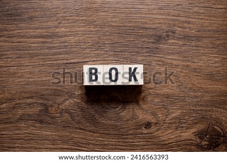 Bok - Book ,word concept on building blocks, text, letters