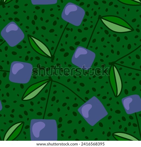 Cartoon geometric fruit seamless cherry pattern for wrapping paper and fabrics and linens and summer packaging and spring accessories and notebooks and fashion textiles 