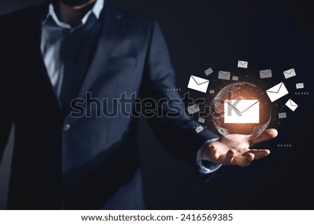 e-mail icon letter on a touch screen interface