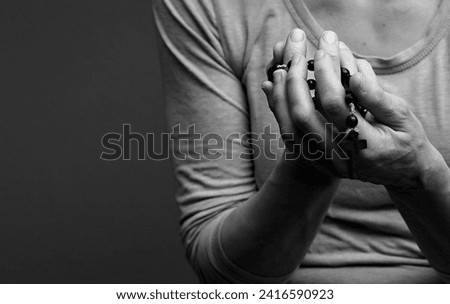 praying to God worshiping with love faith and goodwill with people stock image stock photo

