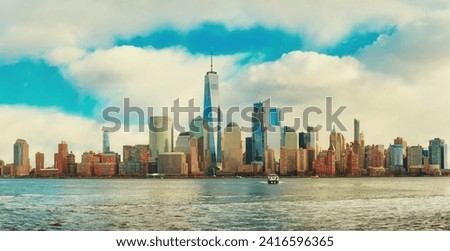 New York City skyline urban view