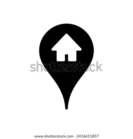 address icon vector. home location icon vector