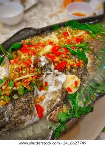 Picture of spicy fish curry food
