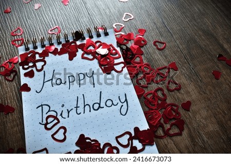 happy birthday write - birthday card 