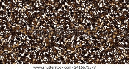 Terrazzo marble flooring seamless pattern. Vector texture of mosaic floor with natural stones, granite, marble, quartz, limestone, concrete. Polished rock surface. White background with colored chips.