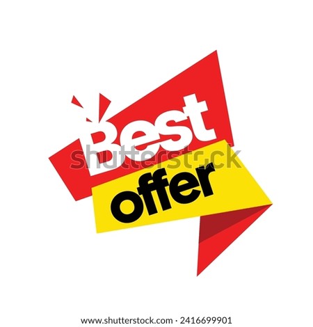 Best offer banner for advertising and facebook adv