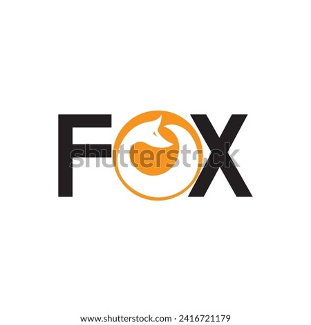 Fox icon logo vector template