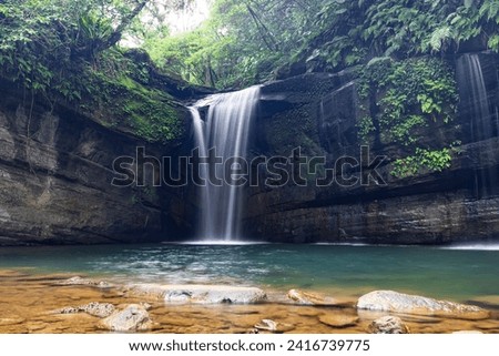 Photograph waterfalls and ponds in valleys with slow shutter speed