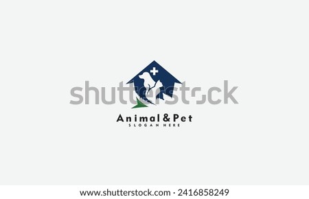 Animal and pet logo design vector template