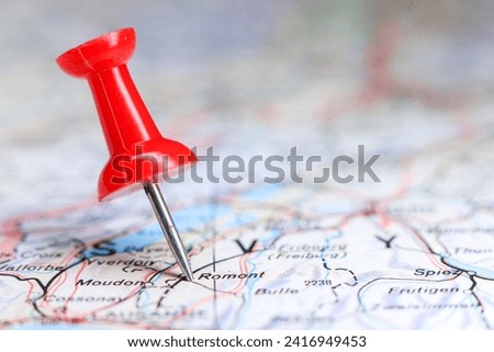 Romont, Switzerland pin on map