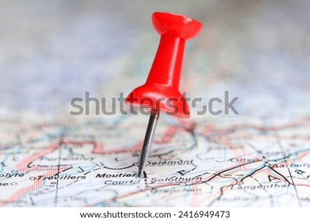 Moutier, Switzerland pin on map