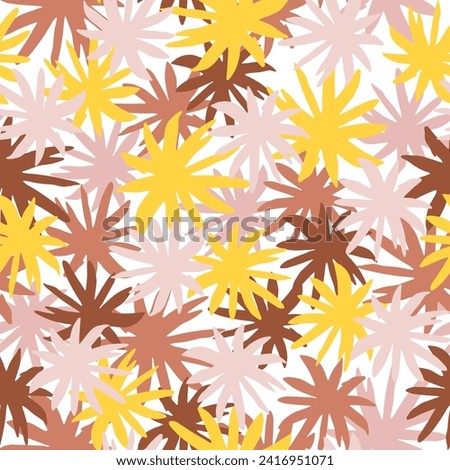 Colorful flowers and branchs whit shadow on a white backgeound. Pink flowers background. 