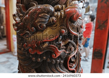 Dragon decoration in Chinese temple