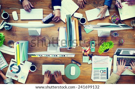 Office Business Adminstratation Start Up Conference Meeting Concept Royalty-Free Stock Photo #241699132
