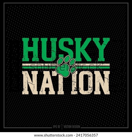 Distressed Husky Nation, Husky Nation, Sports Emblem, Sports