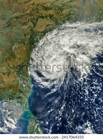 Tropical Cyclone Helen 04B over India. Tropical Cyclone Helen 04B over India. Elements of this image furnished by NASA.