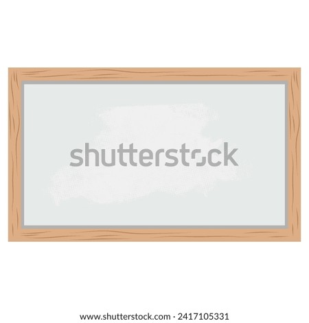 blank white board vector illustration