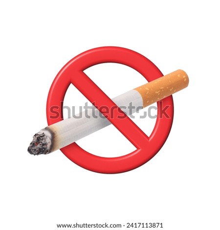 No Smoking Sign isolated on white background