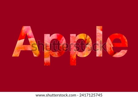 Stylish image of red apple