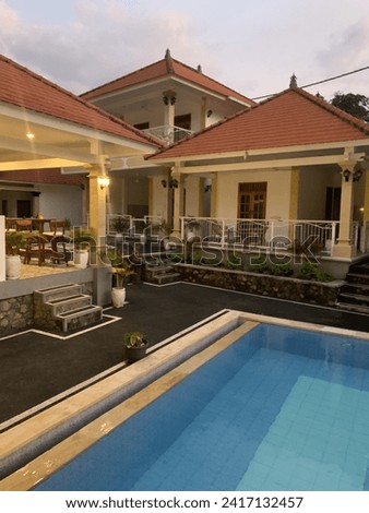 Swimming pool in a villa in Bali, Indonesia