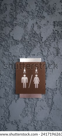 Bathroom sign (men or women)