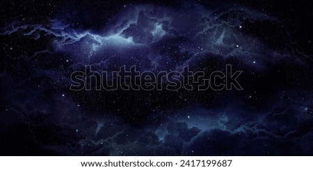 Realistic nebula space background The shining stars dragged with stardust and the fantasy milky way. Magic color galaxy The universe and the starry night 3d illustration