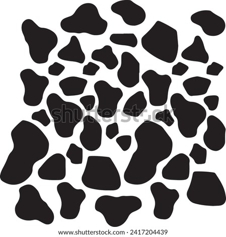Cow print pattern instant download eps