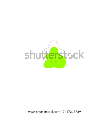 blob of green slime with shadow green