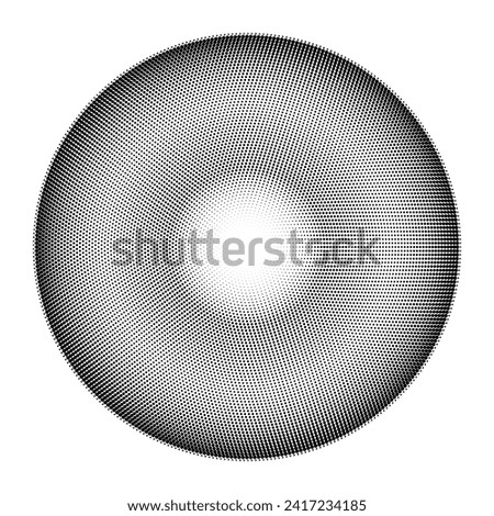 Abstract gradient with grain and noise effects, dotted circle patterns and shapes. Spray effect dynamic. Flat vector illustration isolated on white background.