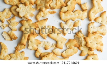 biscuits on a white background