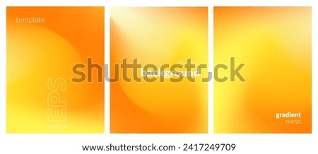 Collection abstract liquid background. Gradient mesh. Effect bright color blend. Blurred fluid colorful mix. Modern design template for web covers, ad banners, posters, brochures, flyers. Vector EPS Royalty-Free Stock Photo #2417249709
