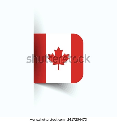 Canada national flag, Canada National Day, EPS10. Canada flag vector icon