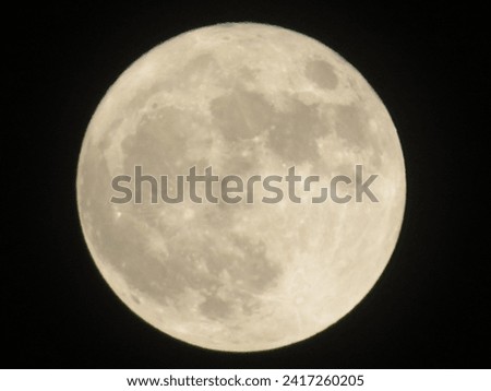 Its super moon picture that is captured in night