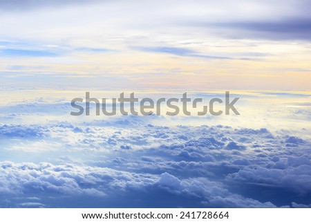 Cloud sky in heaven as background Royalty-Free Stock Photo #241728664