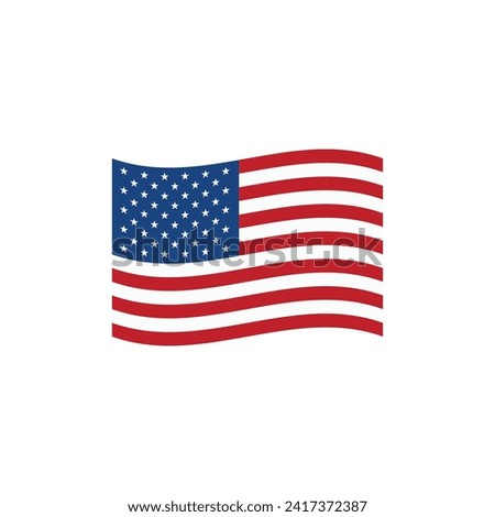 Flag of the United States of America USA vector