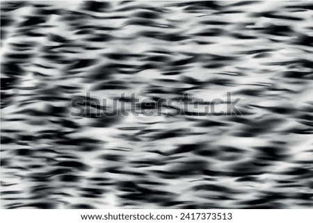 Water ripple in the dark. Dusk drop of water texture shadow effect. Abstract shape out of the water. Dark wallpaper black and white background. Watercolor splashing design.