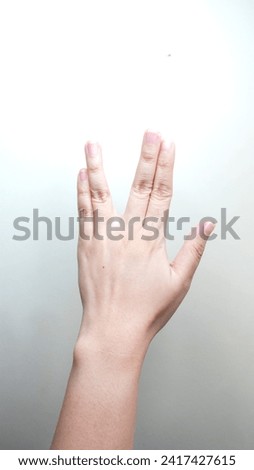 The Vulcan Salute. Spock Hand. Live Long And Prosper. Alien Hand