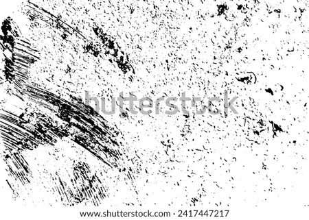 Rustic grunge vector texture with grain and stains. Abstract noise background. Weathered surface. Dirty and damaged. Detailed rough backdrop. Vector graphic illustration with transparent white. EPS10.