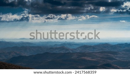 Blue Ridge Mountains in Autumn, North Carolina