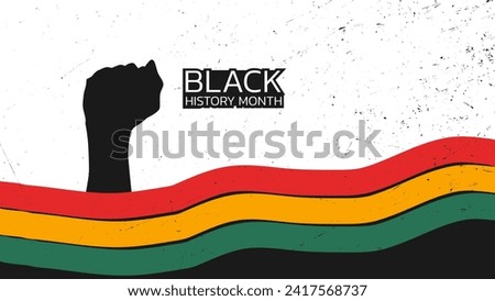 Black history month celebrate in february, african american history, vector illustration, US celebrate
