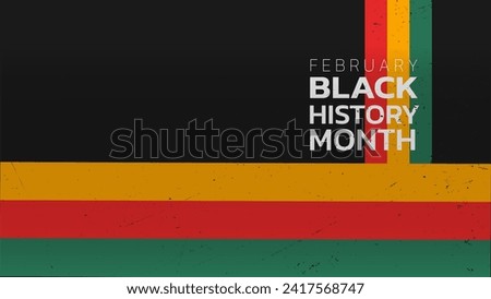Black history month celebrate in february, african american history, vector illustration, US celebrate