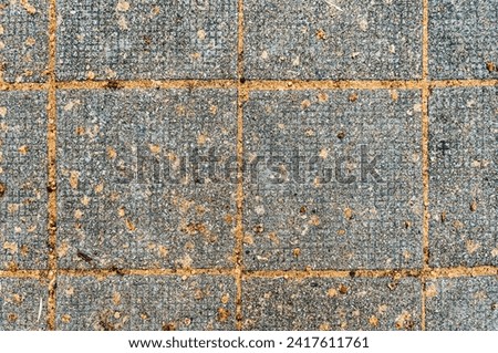 Texture of dirty footpath floor